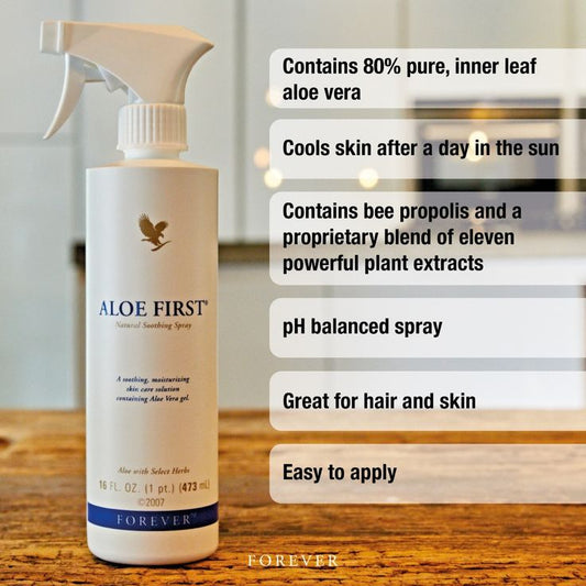 Natural first-aid spray from Forever – soothes minor cuts, burns, and irritations