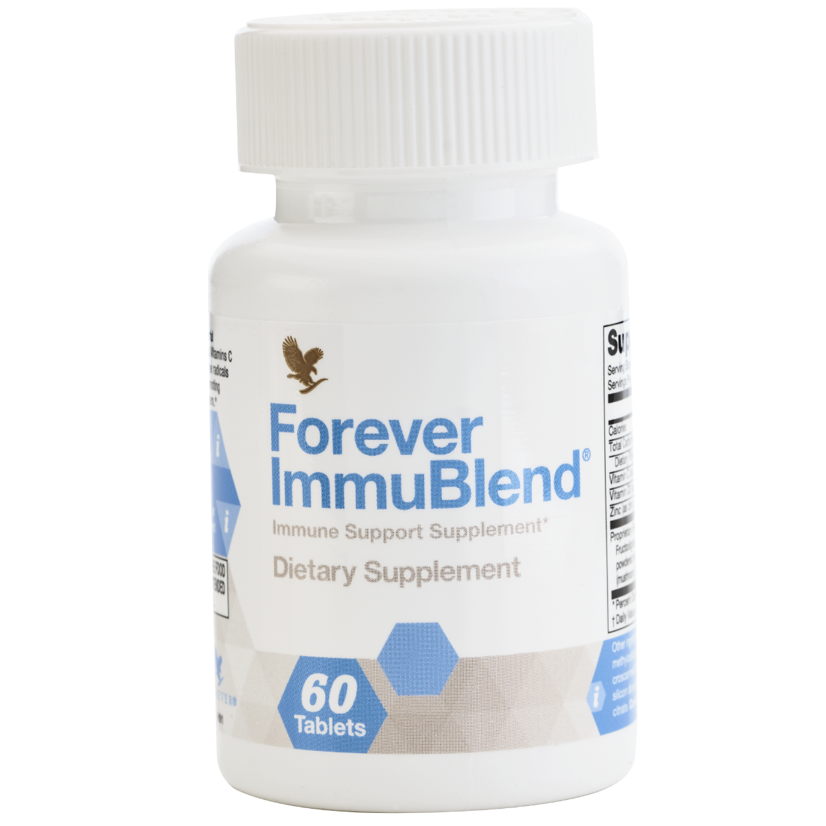 Daily immune support supplement with essential vitamins, zinc, and natural extracts