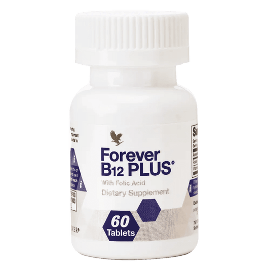 Vitamin B12 and folic acid supplement to support energy and red blood cell formation
